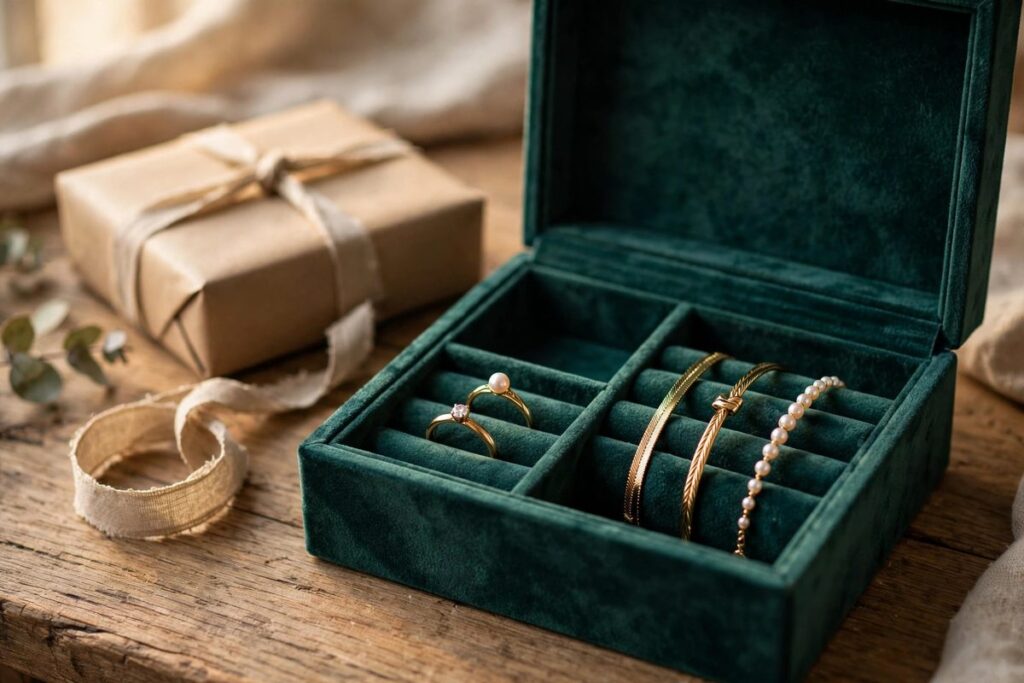 Jewelry organizer ready to give as a gift